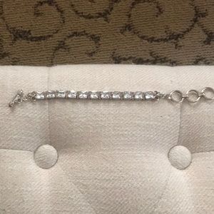 Silpada cz silver bracelet